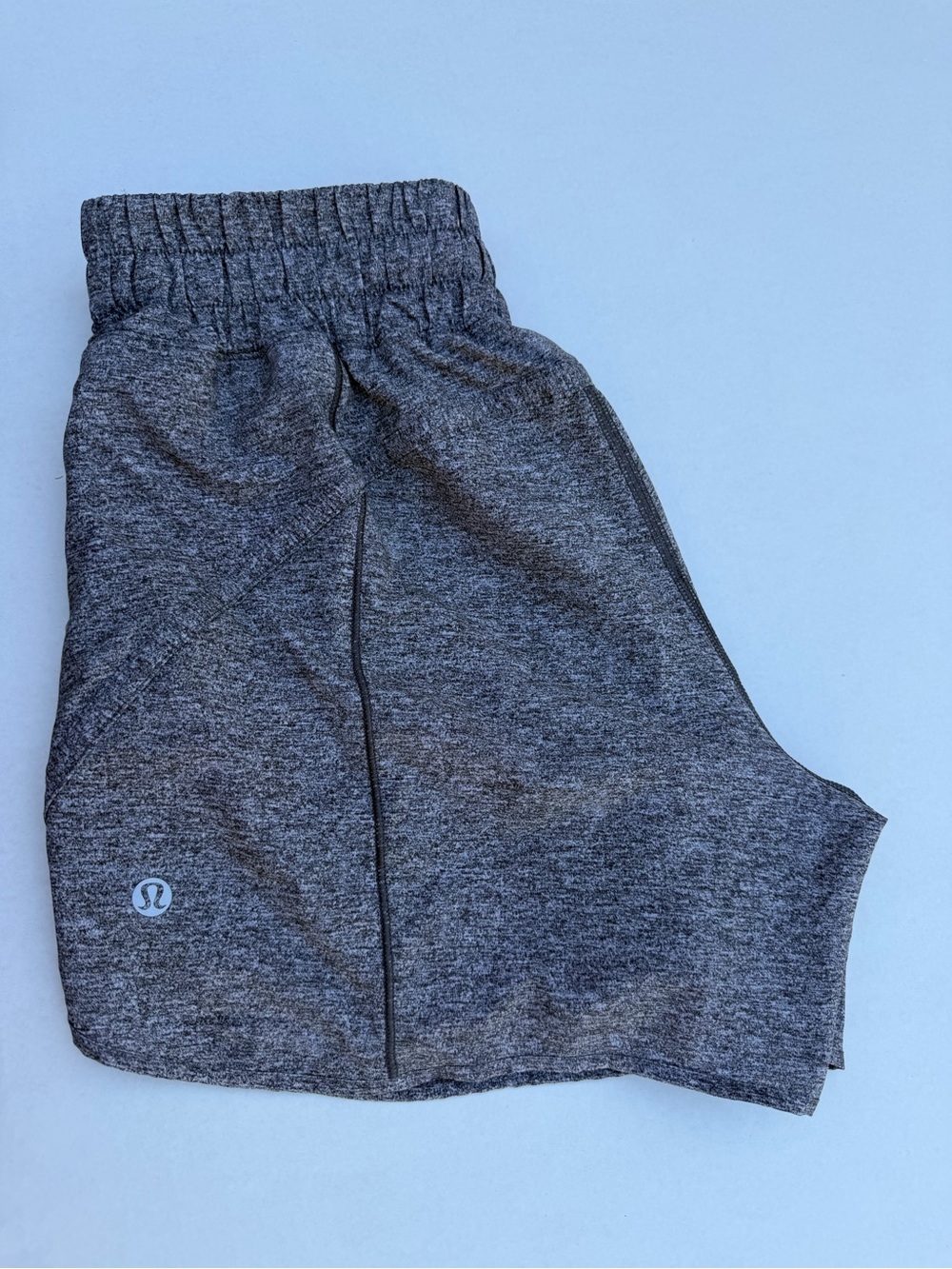 lululemon athletica Grey Marled Running Shorts
